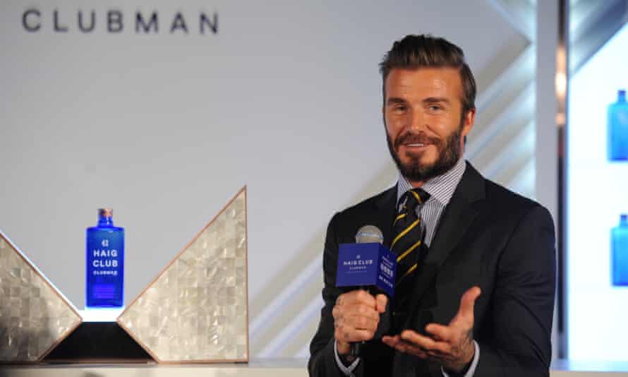David Beckham uses his cachet to sell whisky to the Chinese