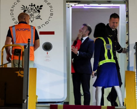 Emmanuel Macron says video of wife pushing him shows them 'joking around' | Emmanuel Macron | The Guardian