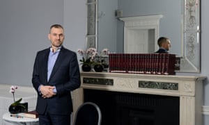 Marcus Weston inside the London Kabbalah Centre