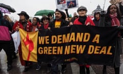 Sally Field and Jane Fonda among demonstrators urging a Green New Deal at a protest in Washington earlier this month.