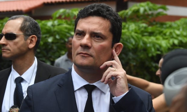 Judge Sérgio Moro leaves the house of the Brazilian president-elect Jair Bolsonaro after a meeting, in Rio de Janeiro on Thursday.