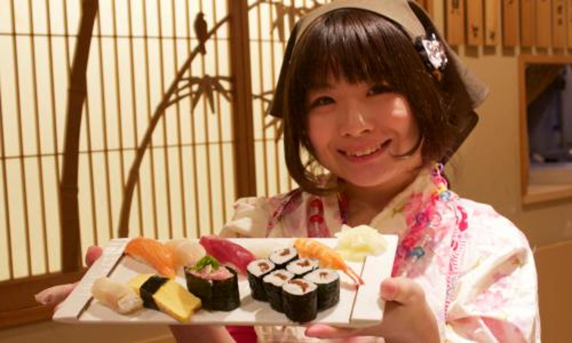 Image result for Japanese eating sushi