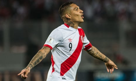 Peru’s Paolo Guerrero tested positive for a metabolite of cocaine at a World Cup qualifying game against Argentina in October.