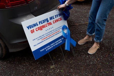 a person with a sign
