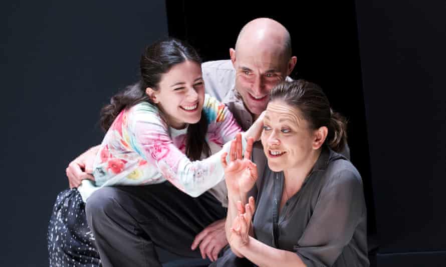 Olivier winner … Mark Strong with Phoebe Fox, left, and Nicola Walker in A View From the Bridge at the Young Vic, London.