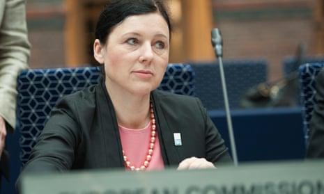 Věra Jourová, the EU commissioner for consumers and justice