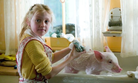 Dakota Fanning in the film version of Charlotte’s Web.