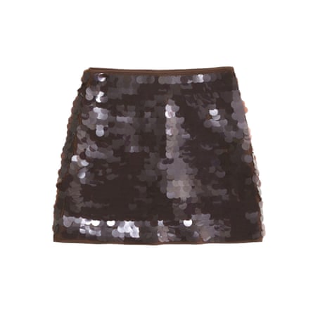 Abercrombie & Fitch The A&F Scarlett Sequin Mini Skort