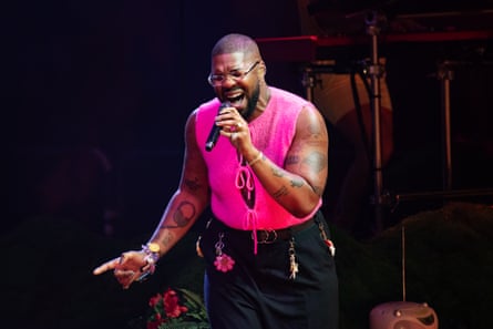 British singer MNEK performs at Wembley Arena.
