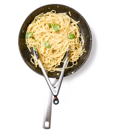Take off the heat, then add a pinch each of salt and pepper, the juice of about half the lemon and most of the basil, then toss again to distribute, then t. Taste and adjust as necessary, then serve. Divide between plates, top with the remaining lemon zest, cheese and basil, and serve immediately.