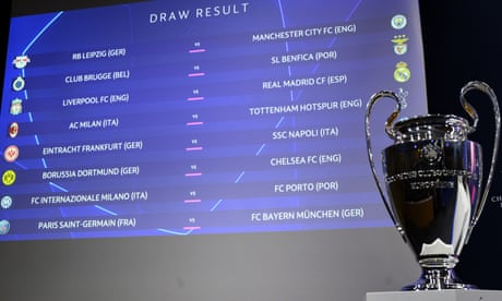 The draw for the last 16 of this season’s Champions League