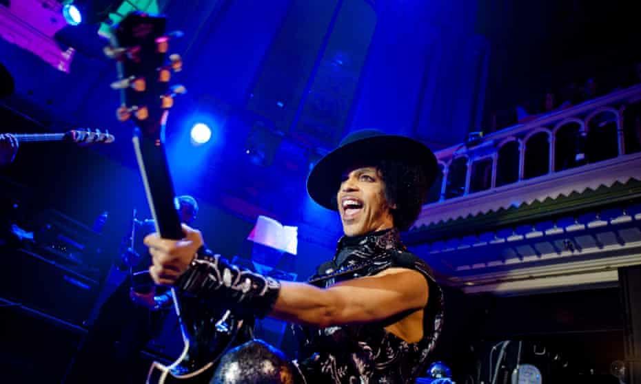 Prince at a concert in Amserdam in 2013.
