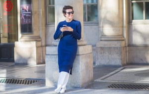 Garance Doré during the Paris Fashion Week in October 2015.