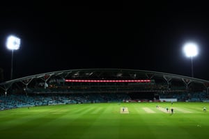Inside the Oval during Surrey’s game against Hampshire.