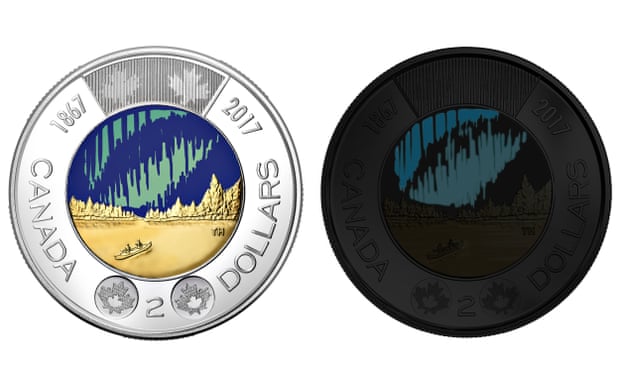 The new $2 coin marks the 150th anniversary of Canada’s confederation.