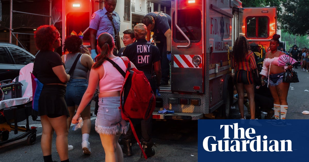 Two teens shot and six others bear-sprayed at New York City Pride march | New York Two teens shot and six others bear-sprayed at New York City Pride march | New York