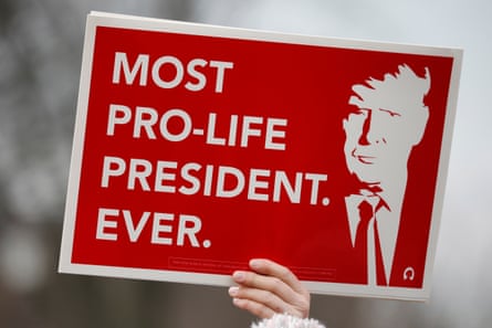 A participant’s sign at the March for Life.