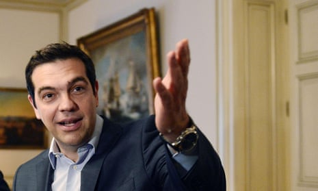 Alexis Tsipras in his Athens office, 28 May 2015