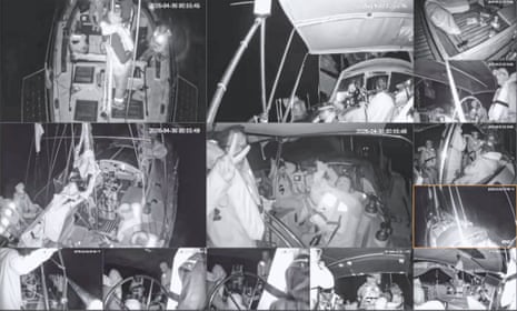CCTV footage of the Global Sumud Flotilla.
