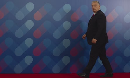 Viktor Orbán at a meeting of the Visegrád group in Kosice, Slovakia, in November last year.