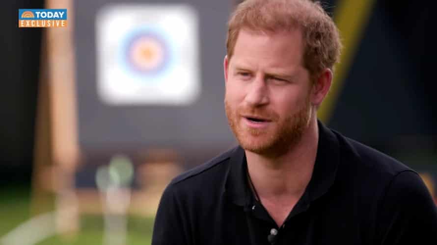 Prince Harry speaking to NBC’s Today Show