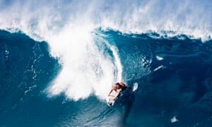 Australia’s Mikey Wright surfs a wave at Pipeline on the north shore of Oahu, Hawaii, on 24 December, 2020.