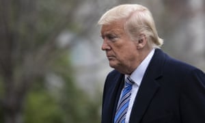 Donald Trump returns to the White House in Washington DC, on 28 March.