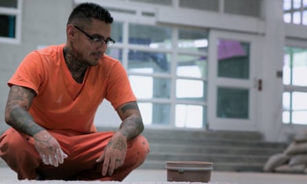 Parvis, one of the prisoners taking part in César Aréchiga’s art project inside Puente Grande prison in Mexico.