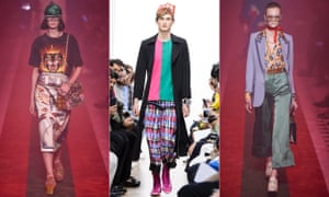 Accidentism in pat at JW Anderson (centre) and Gucci SS17.