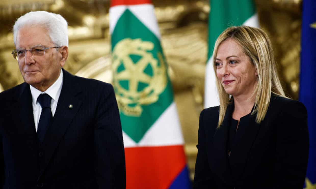 Far-right leader Giorgia Meloni sworn in as Italy’s prime minister (theguardian.com)