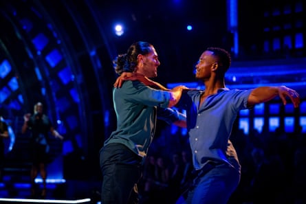 Graziano Di Prima (left) and Johannes Radebe during Strictly’s first same-sex dance in November