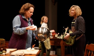 Maryann Plunkett, Lynn Hawley, and Meg Gibson in Hungry, Play One of The Gabriels: Election Year in the Life of One Family, written and directed by Richard Nelson, running at The Public Theater.