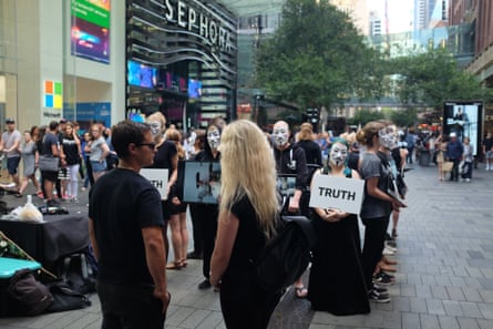 The Cube of Truth at Pitt Street Mall