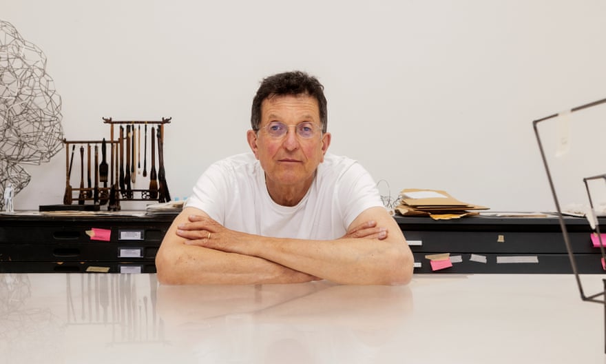 ‘Even if Gormley’s unconscious has released a priapic dream, so be it. That’s art for you’ … the artist in his studio.