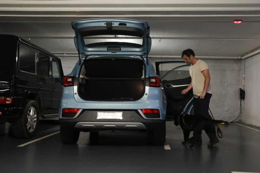 The boot of the MG ZS EV