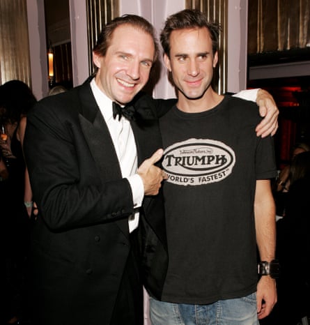 Actors and brothers Ralph Fiennes (L) and Joseph Fiennes , October 19, 2005 in London, England