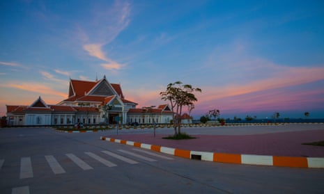 The grand Angkor Panorama Museum, ready and waiting for tourists. 