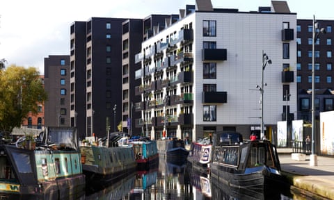 Canalside properties in Manchester