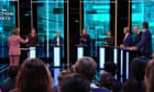 Rayner, Mordaunt, Farage and others quizzed on NHS in general election debate clash – politics live