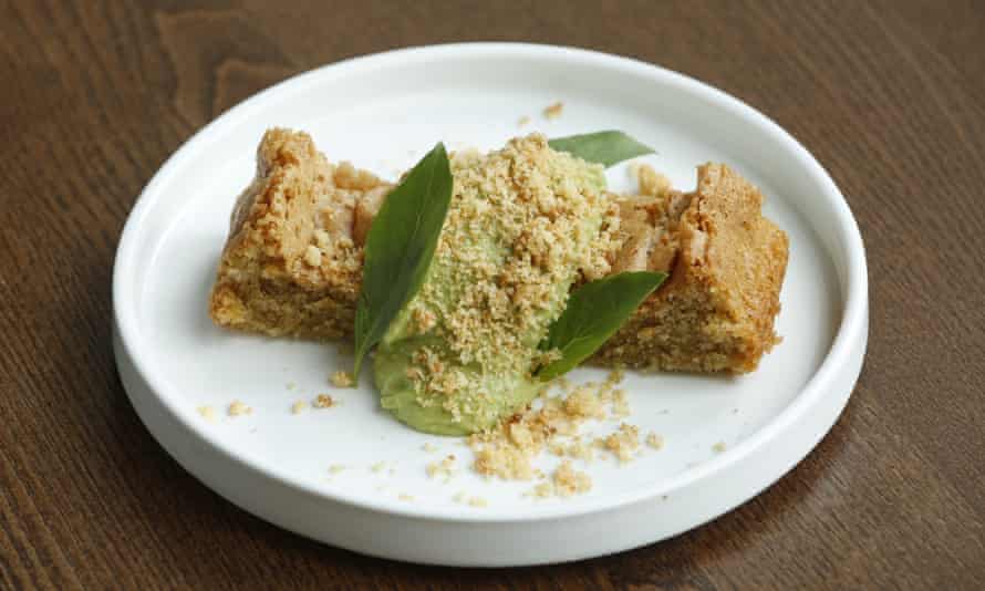 'Zesty': almond cardamom sponge.