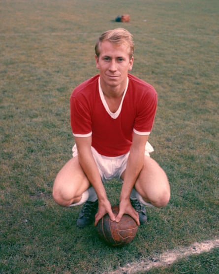 Bobby Charlton as a 22-year-old in 1959, three years after his Manchester United debut and a year after the Munich disaster.