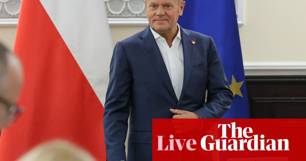 Polish prime minister Donald Tusk faces vote of confidence in parliament Europe live