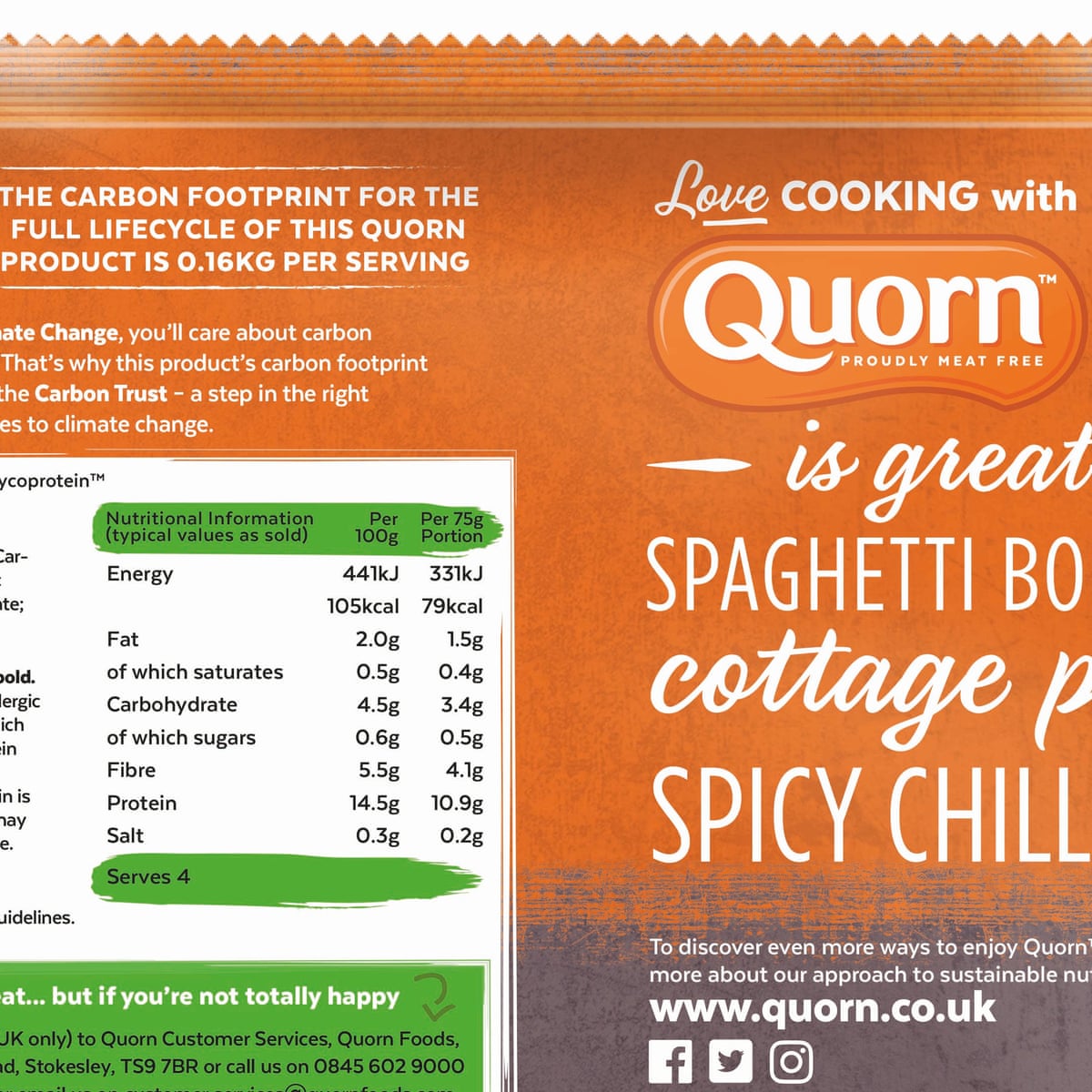 Quorn to be first major brand to introduce carbon labelling ...