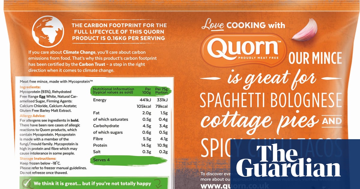 Quorn to be first major brand to introduce carbon labelling ...