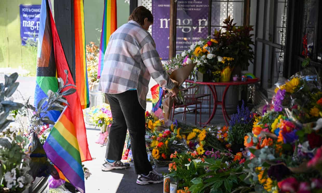 Man who killed California store owner tore down Pride flag and shouted slurs (theguardian.com)