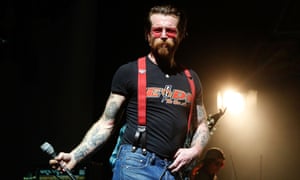 Jesse Hughes on stage in Paris in February.