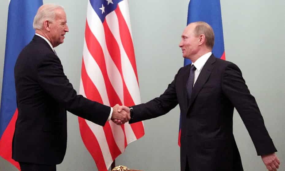 Joe Biden to meet Vladimir Putin in Geneva on 16 June | Joe Biden | The Guardian