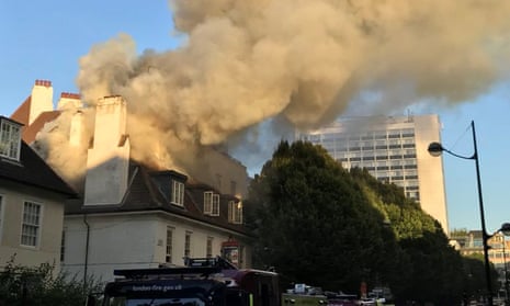 Half of Somers Town Coffee House’s roof and second floor were damaged by the fire.