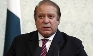 The Pakistani prime minister, Nawaz Sharif
