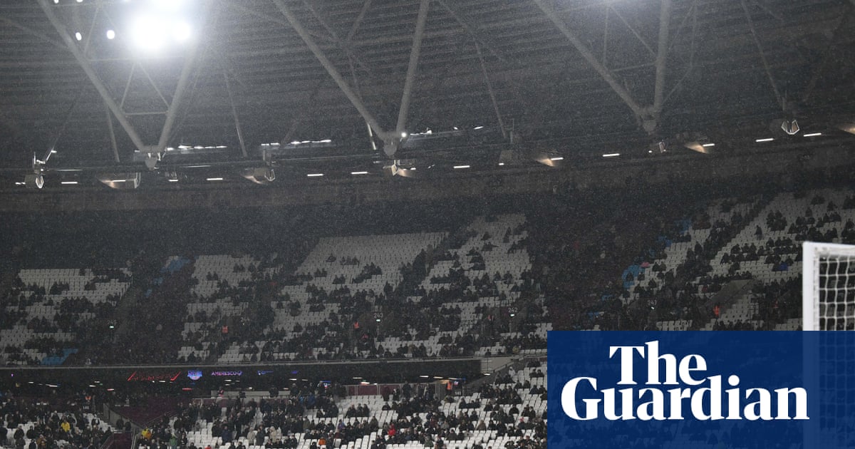 West Ham fan turnout against Nottingham Forest almost half official attendance